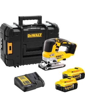 Σέγα Dewalt 18V Brushless (2 μπαταρίες x5.0Ah) με φορτιστή και βαλίτσα