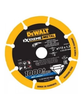 Δίσκος Κοπής Inox Διαμαντέ Extreme 115mm DEWALT