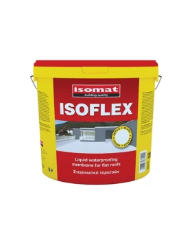 Isomat Isoflex Ελαστομερές Ακρυλικό Επαλειφόμενο Στεγανωτικό  Λευκό 