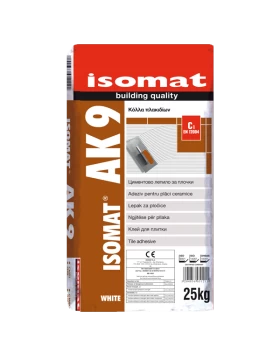 Κόλλα Πλακιδίων Isomat ΑΚ-9 Λευκό 25kg