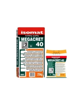 MEGACRET-40 Ινοπλισμένο επισκευαστικό τσιμεντοκονίαμα υψηλών αντοχών