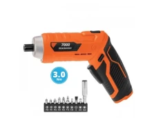 Κατσαβίδι Επαναφορτιζόμενο 3.6 V με Φακό  LED+ 10 Εξαρτήματα