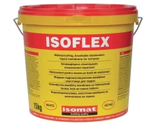 ISOFLEX Ελαστομερές Ακρυλικό Επαλειφόμενο Στεγανωτικό 2 Συστατικών  Λευκό 15KG
